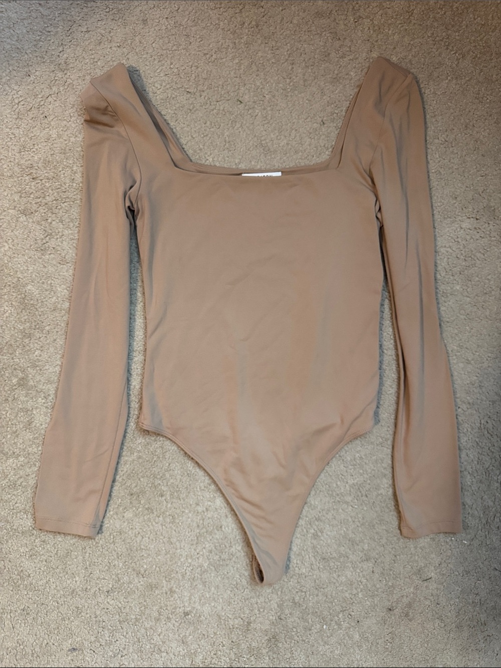 Babaton Aritzia One-Piece Bodysuit in Nude